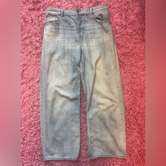 H&M Blue Straight Jeans Classic Style - Picture 1 of 2